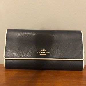 COACH Navy Blue Wallet